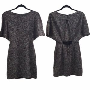 BCBGeneration Cold Shoulder Watercolor Dress